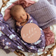 Midnight Swan Organic Jersey Wrap & Topknot Set - Thumbnail 4