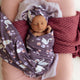 Midnight Swan Organic Jersey Wrap & Topknot Set - Thumbnail 1