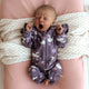 Midnight Swan Organic Snugglesuit Convertible Romper with Frill - Thumbnail 7