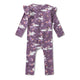 Midnight Swan Organic Snugglesuit Convertible Romper with Frill - Thumbnail 9