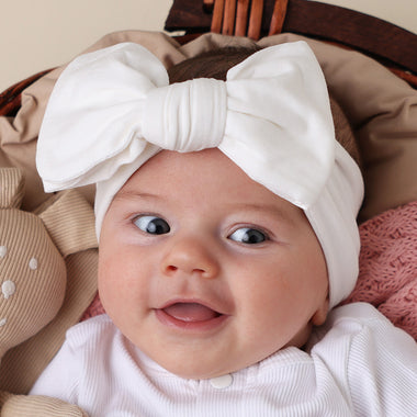 Milk Organic Oversized Bow | Snuggle Hunny