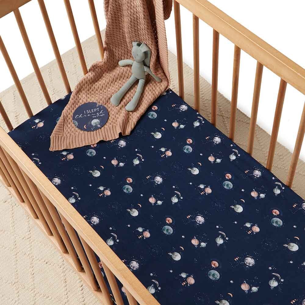 Milky Way Organic Fitted Cot Sheet - View 1