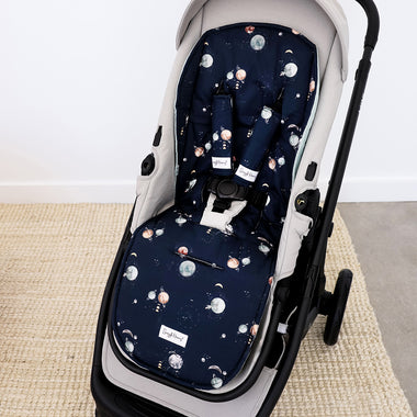 Milky Way Reversible Pram Liner & Strap Cover Set | Snuggle Hunny