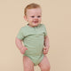 Mint Short Sleeve Organic Bodysuit - Thumbnail 4