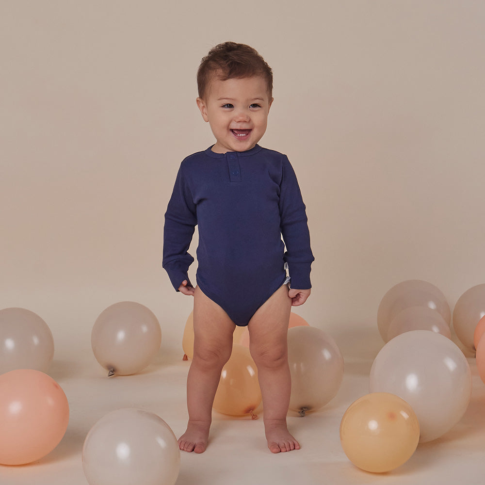 Moonlight Long Sleeve Organic Bodysuit - View 6
