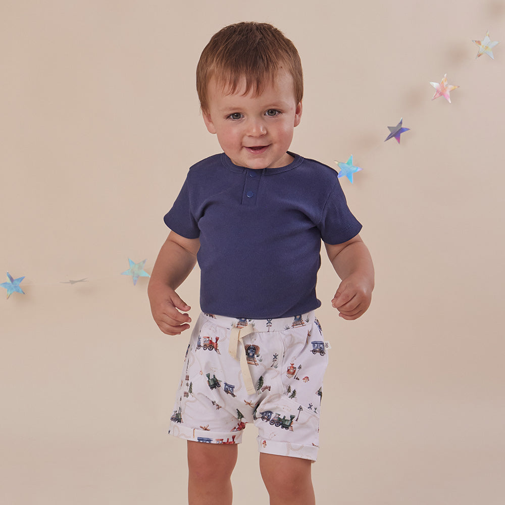 Moonlight Short Sleeve Organic Bodysuit - View 4