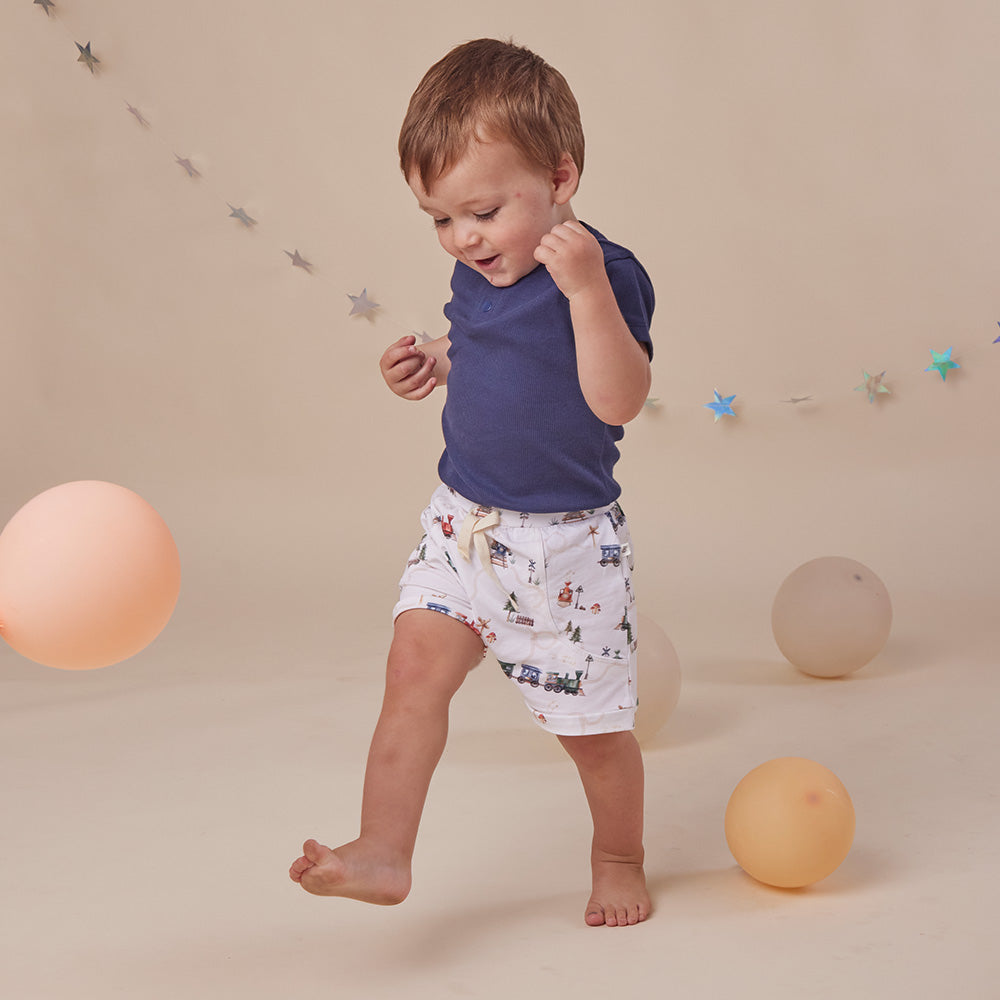 Moonlight Short Sleeve Organic Bodysuit - View 3