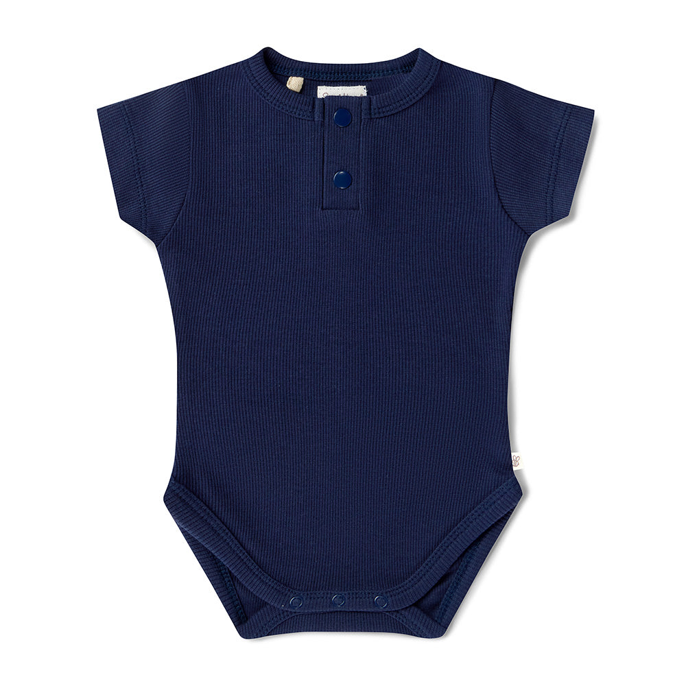 Moonlight Short Sleeve Organic Bodysuit - View 2