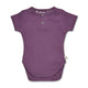 Mulberry Rib Short Sleeve Organic Bodysuit - Thumbnail 2