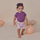 Mulberry Rib Short Sleeve Organic Bodysuit - Thumbnail 9