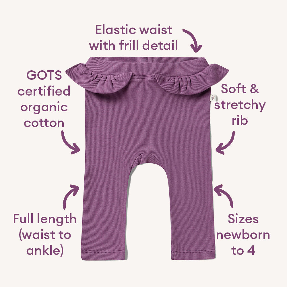 Mulberry Organic Pants with Frill - View 4