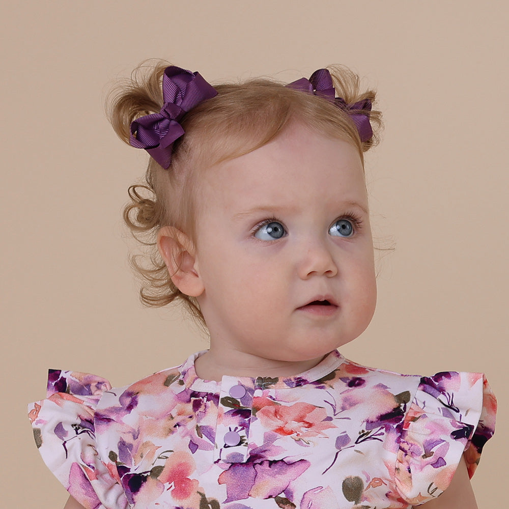 Mulberry Piggy Tail Hair Clips - Pair - View 6