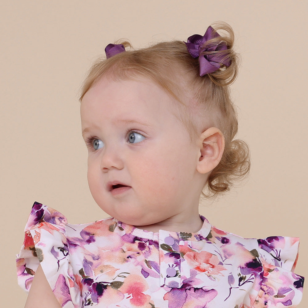 Mulberry Piggy Tail Hair Clips - Pair - View 3