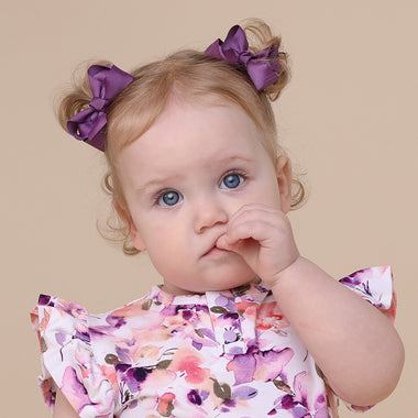Mulberry Piggy Tail Hair Clips - Pair | Snuggle Hunny