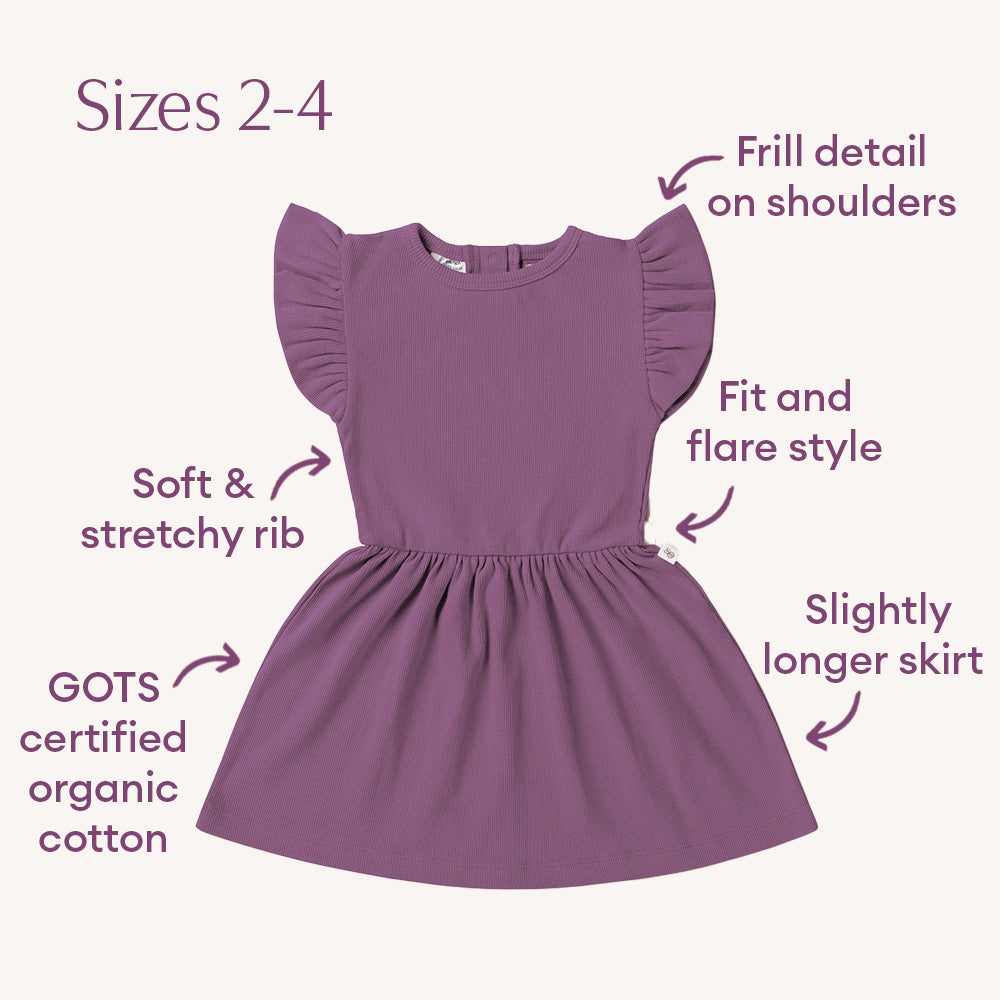 Mulberry Short Sleeve Organic Dress - View 9