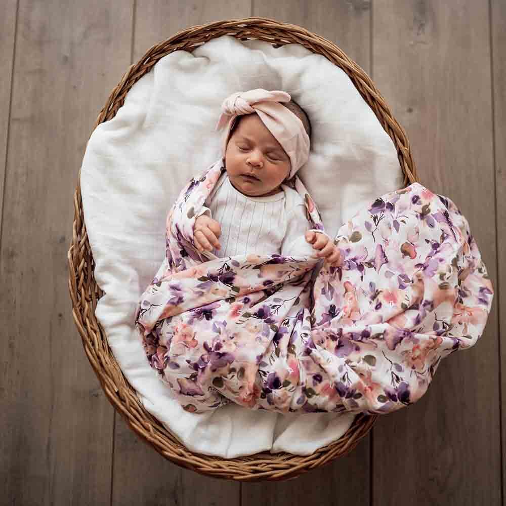 Blushing Beauty Organic Muslin Wrap - View 7