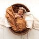 Bronze Palm Muslin Wrap Birth Announcement Set - Thumbnail 3