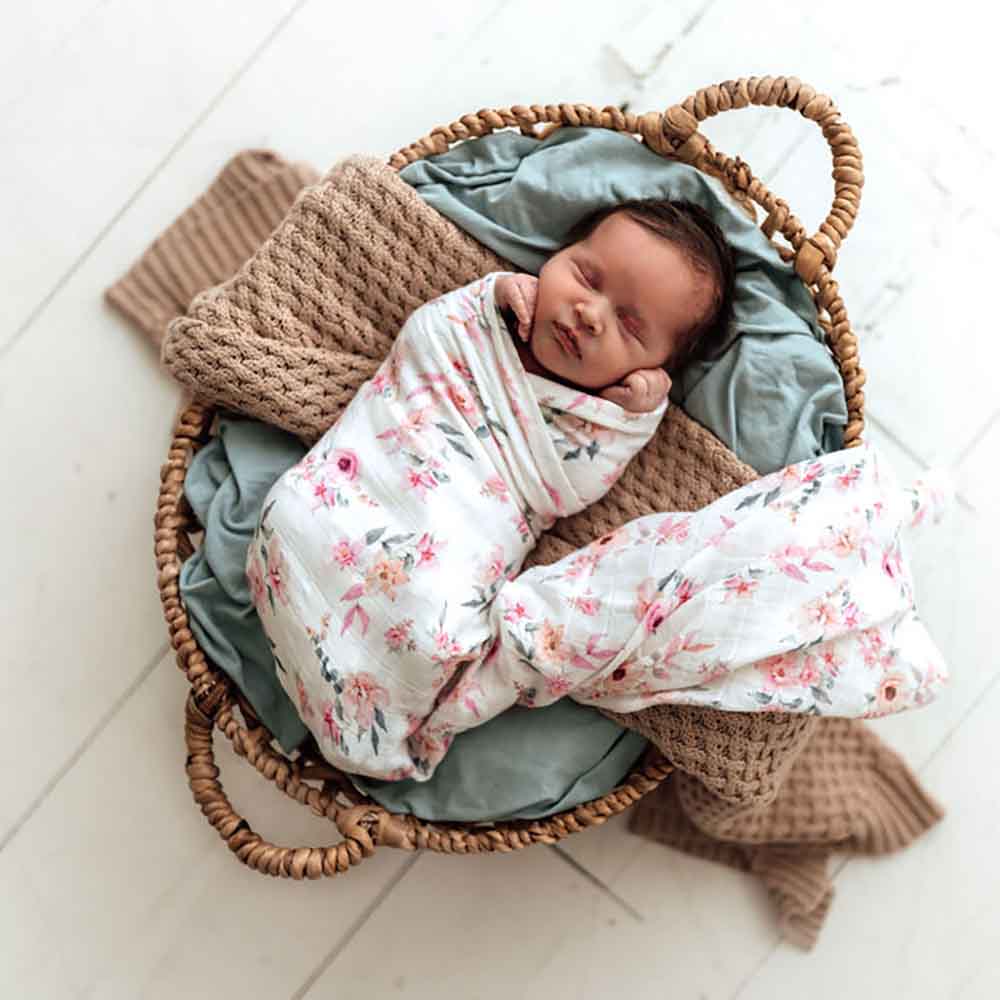 Camille Muslin Wrap Birth Announcement Set - View 5