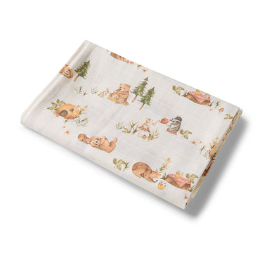 Bears Organic Muslin Wrap | Snuggle Hunny