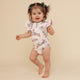 Native Bird Short Sleeve Organic Bodysuit with Frill - Thumbnail 1
