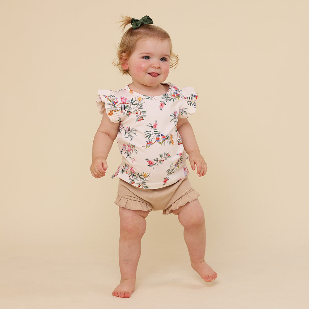 Native Bird Organic T-Shirt with Frill - View 2