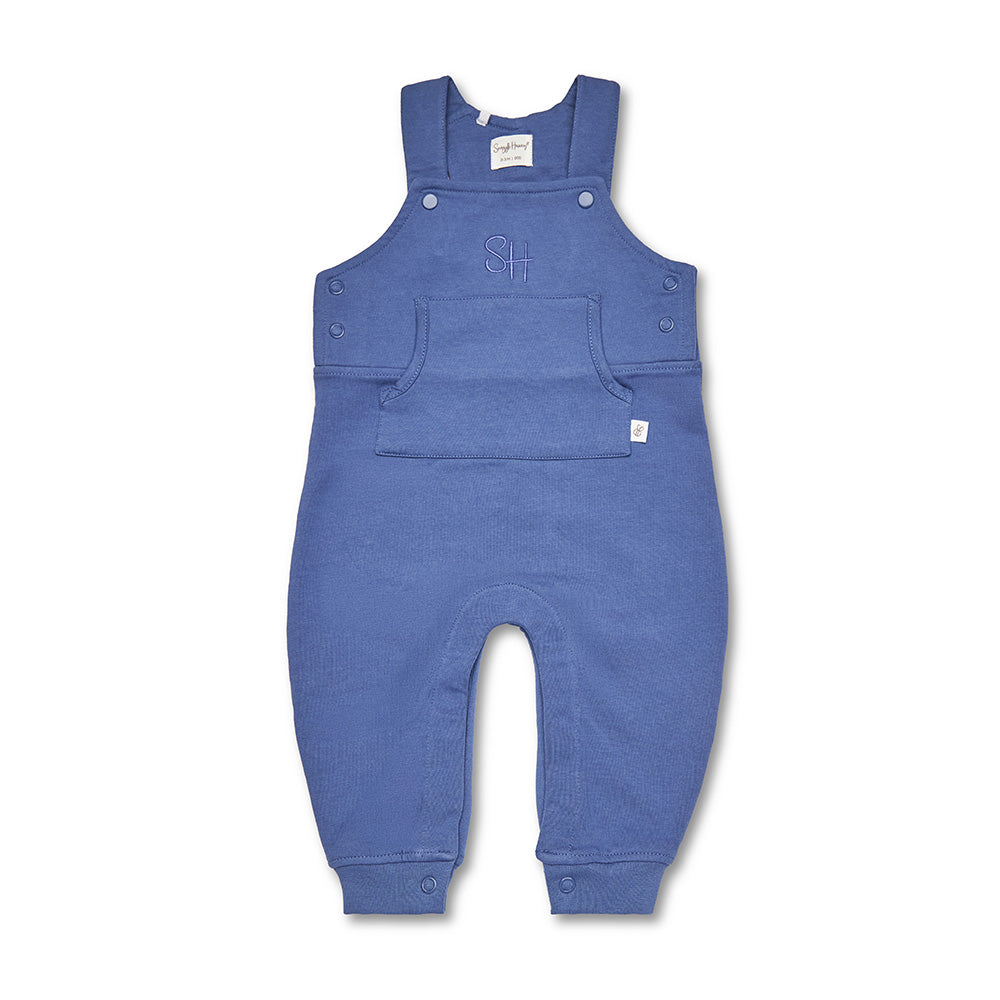 Navy Organic Joey Overalls - View 2