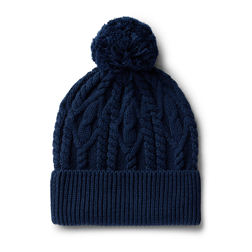 Navy Organic Adult Knit Beanie - View 7
