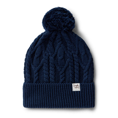 Navy Organic Adult Knit Beanie | Snuggle Hunny