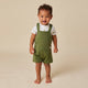 Olive Organic Joey Overall Shorts - Thumbnail 4