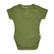 Olive Short Sleeve Organic Bodysuit - Thumbnail 2