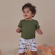 Olive Short Sleeve Organic Bodysuit - Thumbnail 6