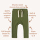 Olive Organic Pants - Thumbnail 4