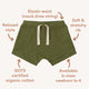 Olive Organic Shorts - Thumbnail 4