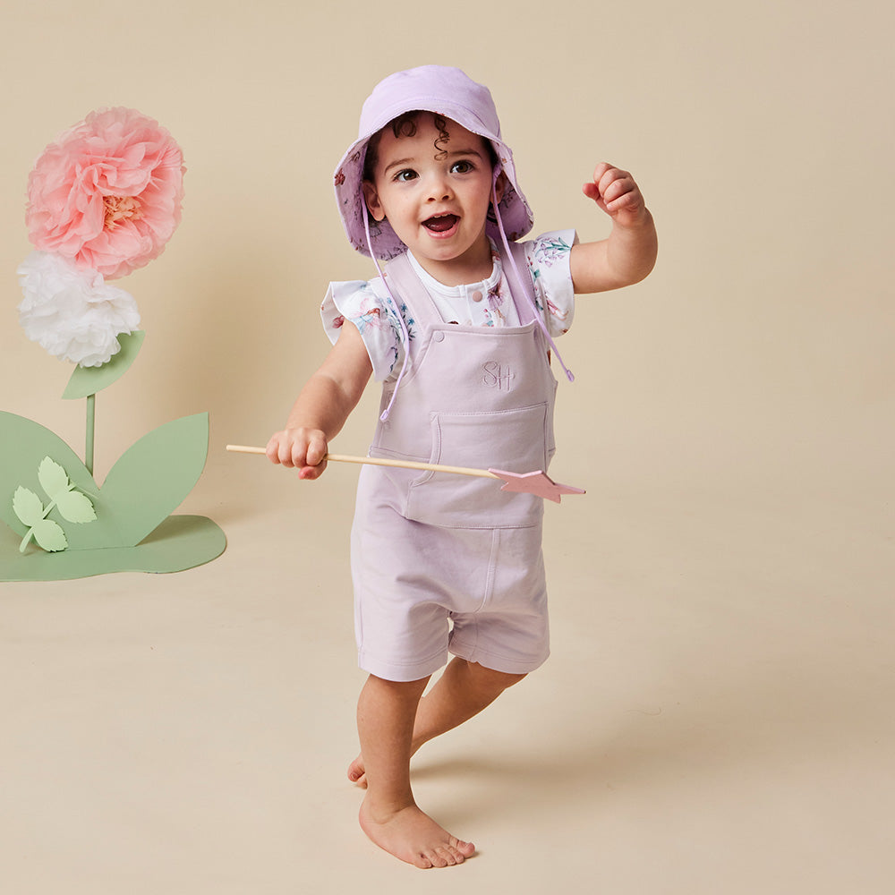 Orchid Organic Joey Overall Shorts - View 4