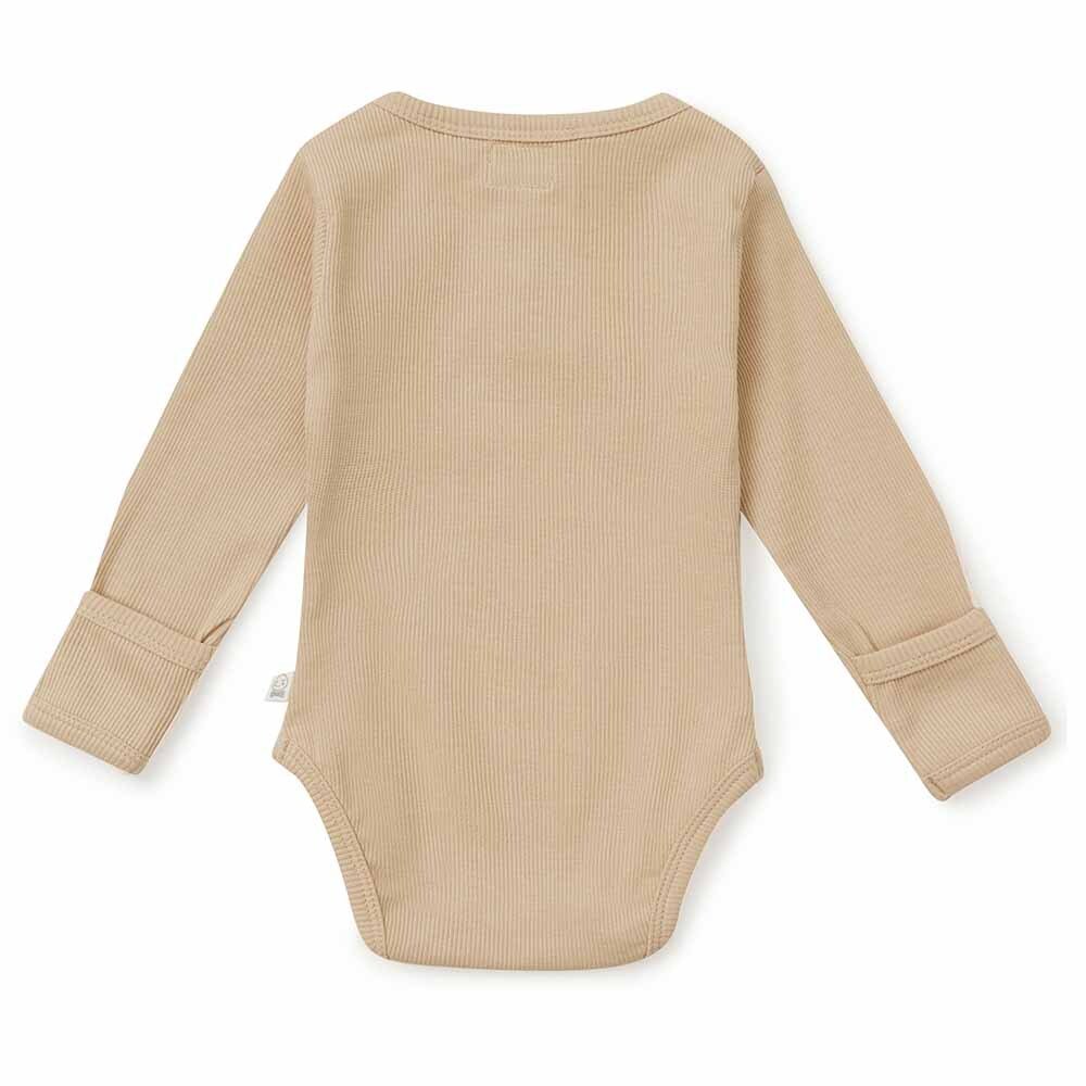 Pebble Long Sleeve Organic Bodysuit - View 4