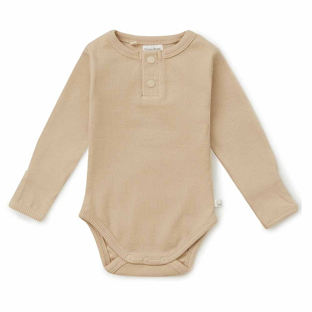 Pebble Long Sleeve Organic Bodysuit - View 2