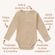 Pebble Long Sleeve Organic Bodysuit - Thumbnail 4