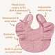 Pink Fleur Frill Snuggle Bib - Thumbnail 5