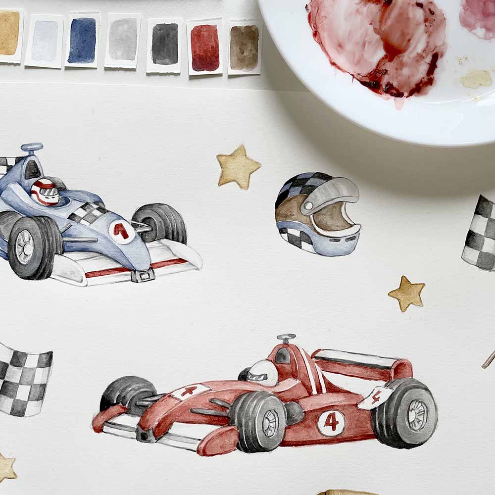 Little Racers Short Sleeve Organic Bodysuit - View 4