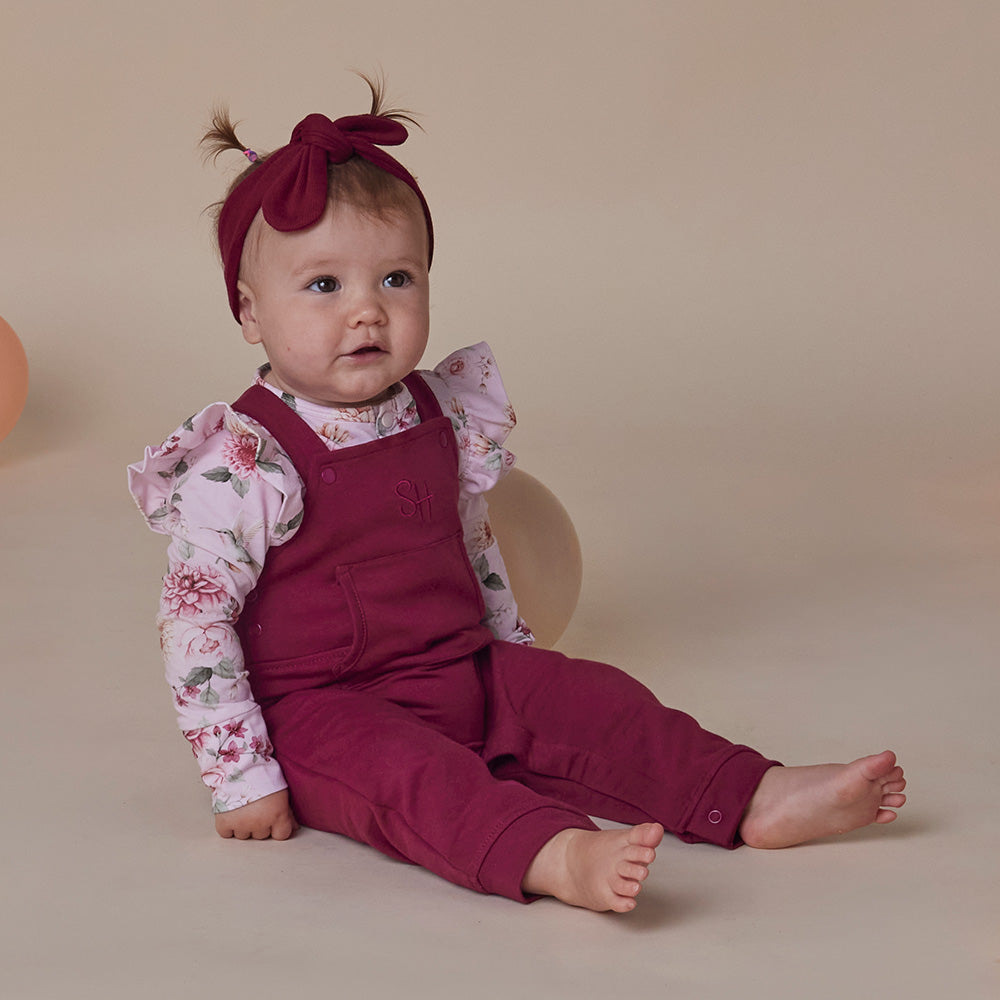 Raspberry Organic Joey Overalls - View 3