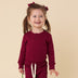 Raspberry Long Sleeve Organic Bodysuit | Snuggle Hunny