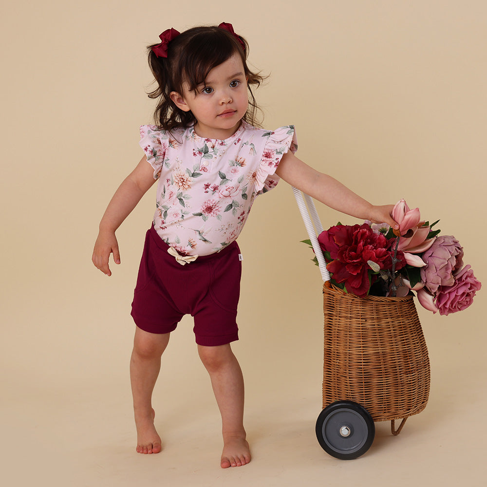 Raspberry Organic Shorts - View 5