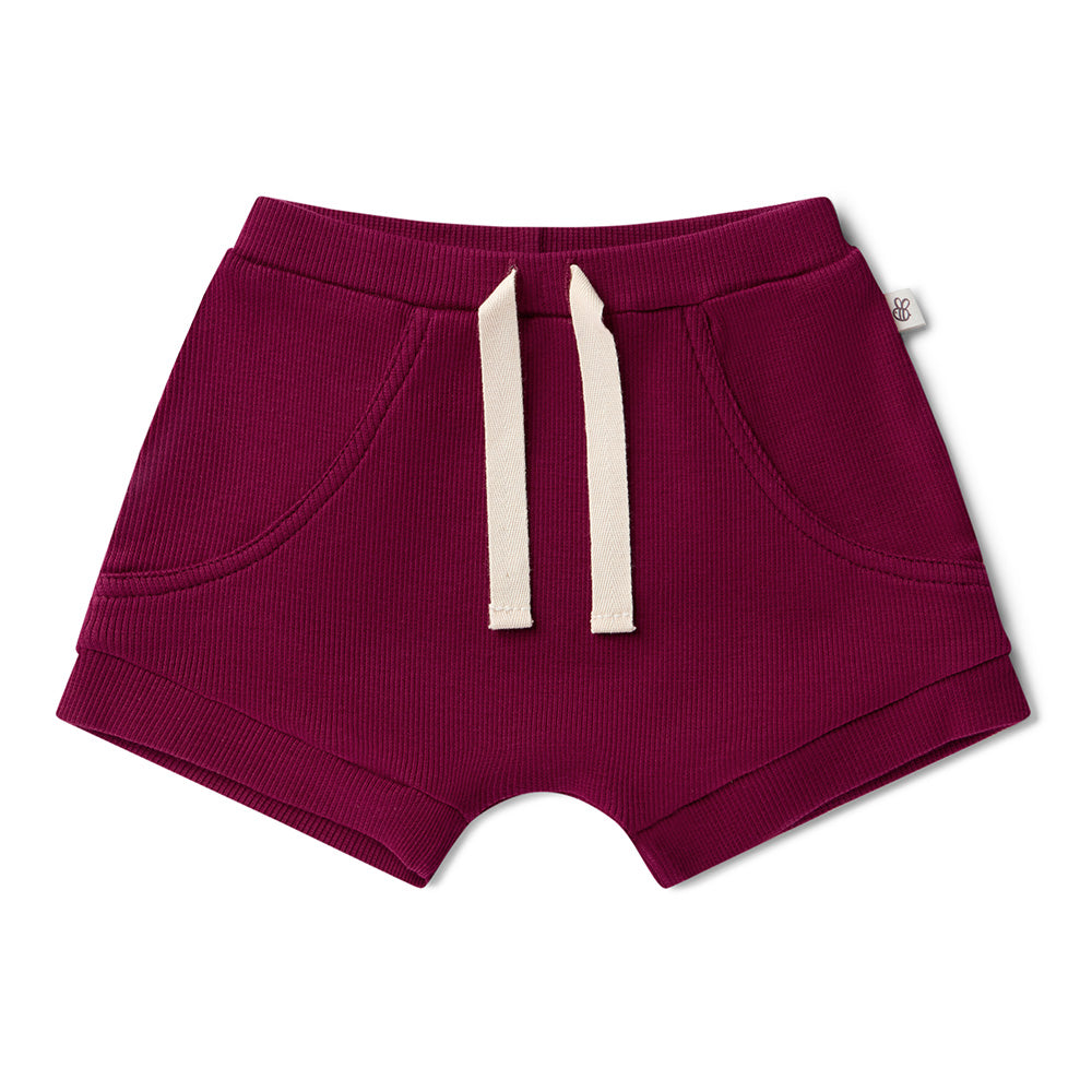 Raspberry Organic Shorts - View 2