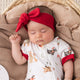 Red Ribbed Organic Topknot - Thumbnail 1