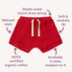 Red Organic Shorts - Thumbnail 4
