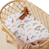 Safari Organic Bassinet Sheet / Change Pad Cover