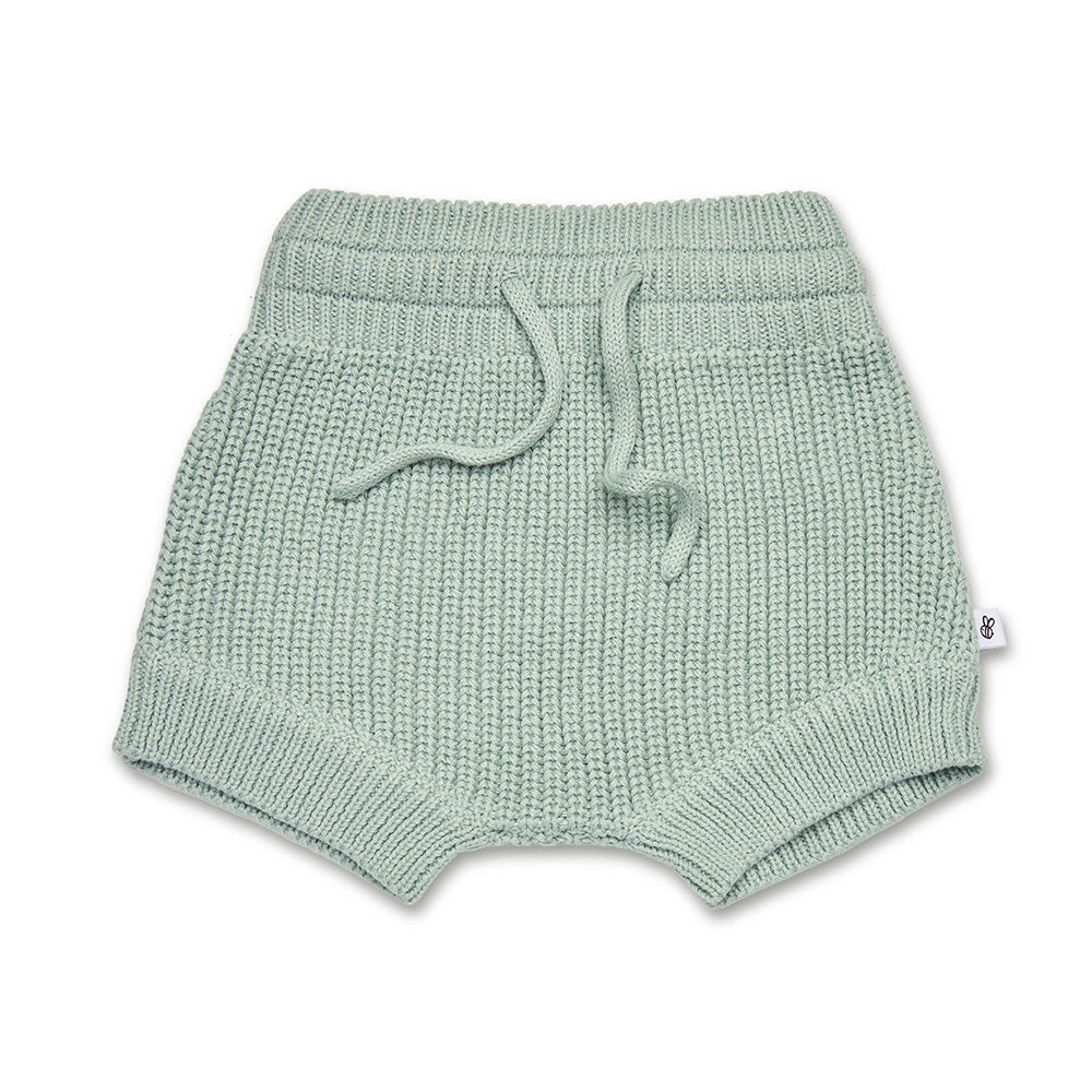 Sage Organic Cotton Knit Shorts - View 2