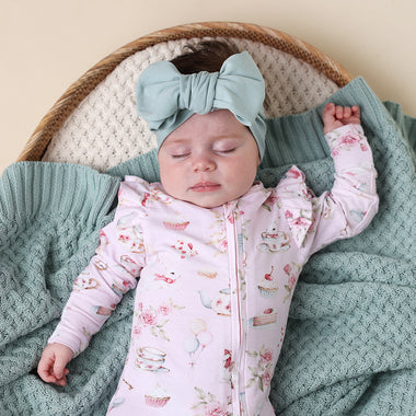 Sage Organic Oversized Bow | Snuggle Hunny