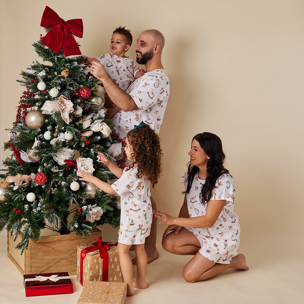 Santa's Toy Shop Organic Kids PJ Set - View 10