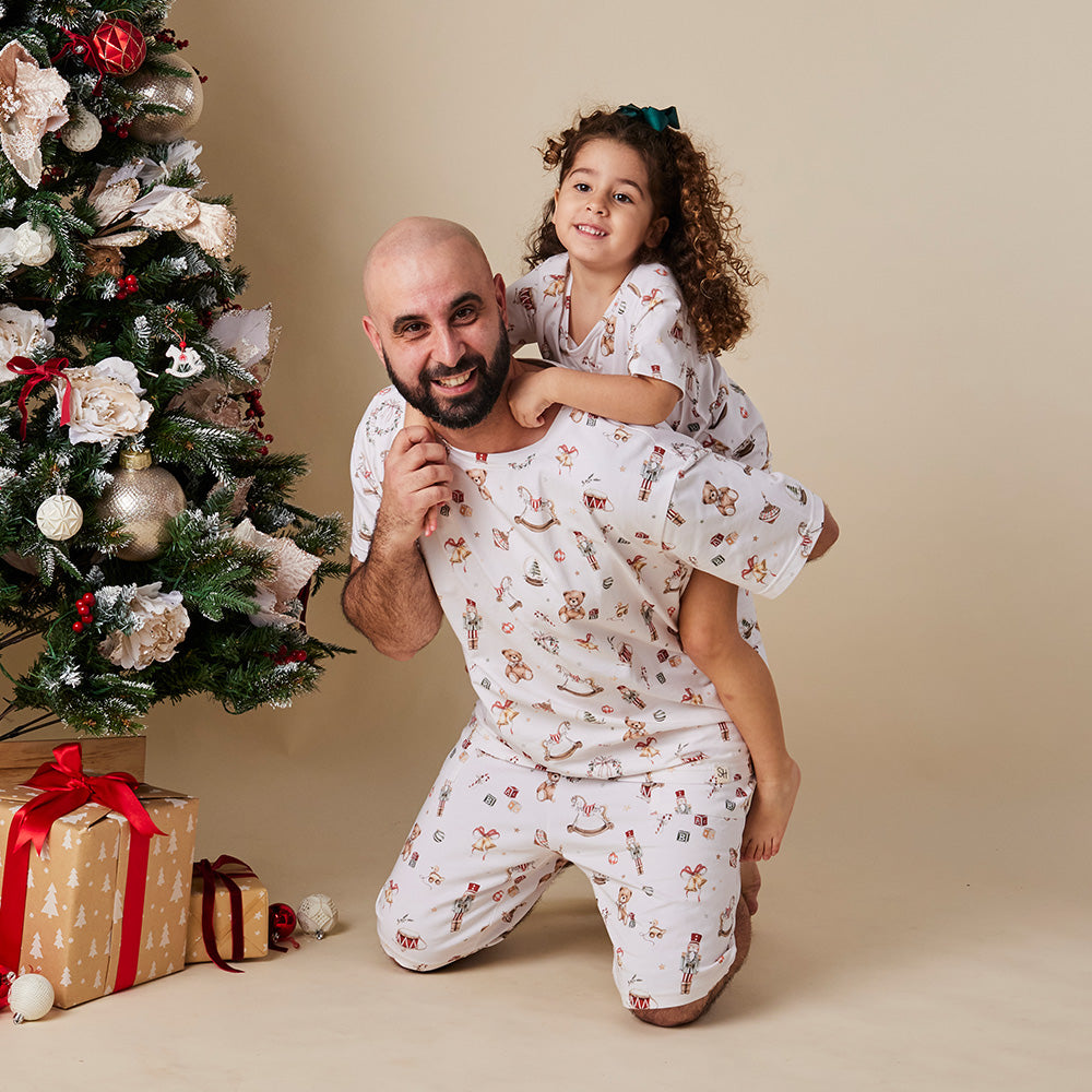 Santa's Toy Shop Organic Mens PJ Set - View 5